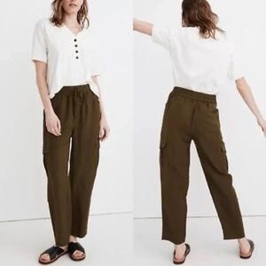 Madewell Womens Huston Tapered Cropped Cargo Pants